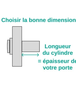 Verrou double entrée Apache pour porte d'entrée, cylindre 50mm, acier, 3 clés, époxy or - THIRARD