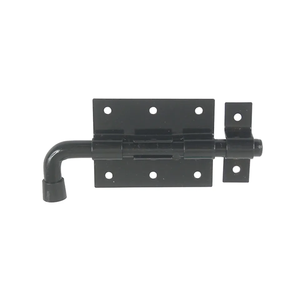 Verrou pistolet + gâche Ø16 noir Afbat