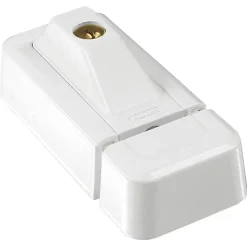 Verrou pour fenêtre Abus blanc avec cales pour fixation de la gâche inclus
