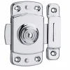 Verrou pour porte d'ameublement, 40mm, laiton chromé - THIRARD
