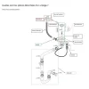 Vidage 1 bac CUIPD661-A pour évier inox NINO 1 bac 100 cm - Siphon gain de place