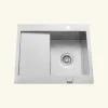 Vidage automatique gain de place 1 bac CUIPD033 pour évier inox - Siphon gain de place