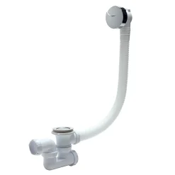 Vidage baignoire à câble avec siphon Wirquin