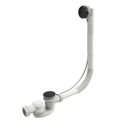 Vidage baignoire extra plat JACOB DELAFON câble long (1m) noir mat