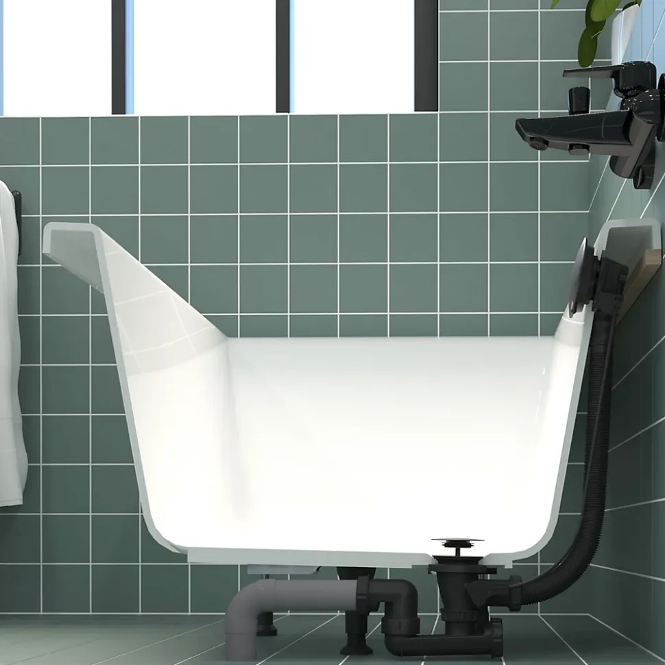 Vidage de baignoire automatique à câble sortie orientable à 360° Valentin finition noire