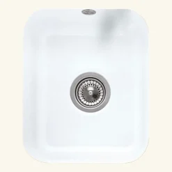 Vidage manuel 1 bac CUIPD123 pour évier céramique CISTERNA et FELIX - Siphon gain de place