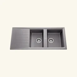 Vidage manuel 2 bacs CUIPD129 - Siphon gain de place