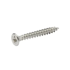 Vis à bois en acier inoxydable A2 pozidriv 3.5x30 mm - 20 pièces