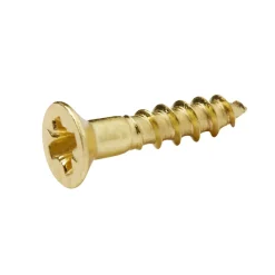 Vis à bois en laiton pozidriv 3.5x16 mm - 25 pièces