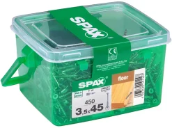 Vis à bois pour plancher Wirox torx Spax 3,5x45mm - 450 pièces