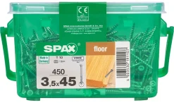 Vis à bois pour plancher Wirox torx Spax 3,5x45mm - 450 pièces