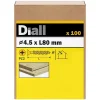 Vis à bois pozidriv tête fraisée zinguée jaune 4.5x80 mm - 100 pièces