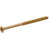 Vis à bois pozidriv tête fraisée zinguée jaune 5x80 mm - 100 pièces