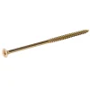 Vis à bois pozidriv tête fraisée zinguée jaune 6x140 mm - 100 pièces