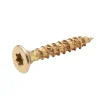 Vis à bois Turbodrive Premium torx zinguée jaune 4x25 mm - 100 pièces