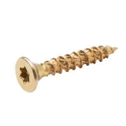 Vis à bois Turbodrive Premium torx zinguée jaune 4x25 mm - 100 pièces