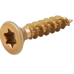 Vis à bois Turbodrive Premium torx zinguée jaune 4x20 mm - 100 pièces