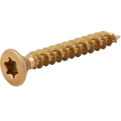 Vis à bois Turbodrive Premium torx zinguée jaune 4x30 mm - 100 pièces