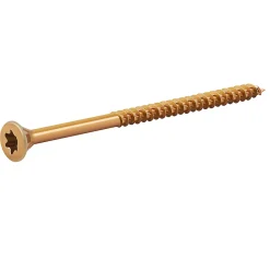 Vis à bois Turbodrive Premium torx zinguée jaune 5x80 mm - 200 pièces