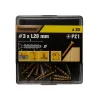 Vis à bois Turbodrive Premium pozidriv zinguée jaune 3x20 mm - 20 pièces