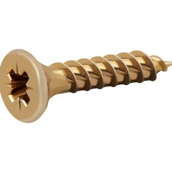 Vis à bois Turbodrive Premium pozidriv zinguée jaune 3x16 mm - 100 pièces