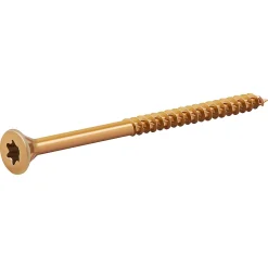 Vis à bois Turbodrive Premium torx zinguée jaune 5x80 mm - 100 pièces