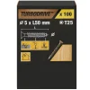 Vis à bois Turbodrive Premium torx zinguée jaune 5x50 mm - 100 pièces