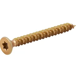 Vis à bois Turbodrive Premium torx zinguée jaune 5x50 mm - 100 pièces