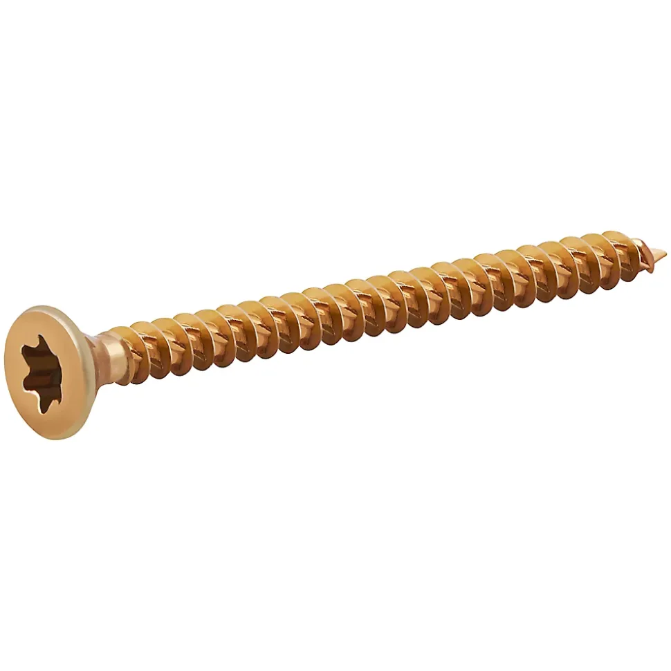 Vis à bois Turbodrive Premium torx zinguée jaune 5x60 mm - 200 pièces