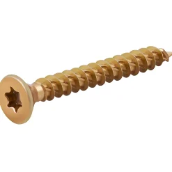 Vis à bois Turbodrive Premium torx zinguée jaune 5x40 mm - 100 pièces