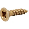 Vis à bois Turbodrive Premium pozidriv zinguée jaune 4x16 mm - 100 pièces