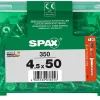 Vis à bois Wirox Spax torx A9J 4,5x50mm - 350 pièces