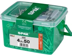 Vis à bois Wirox Spax torx A9J 4,5x50mm - 350 pièces