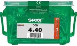 Vis à bois Wirox Spax torx A9J 4x40mm - 500 pièces
