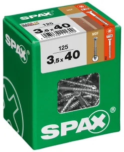 Vis à bois Wirox torx mdf 3,5x40 mm - 125 pièces