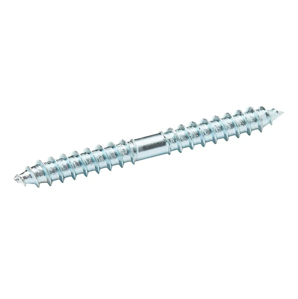 Vis à double filetage (bois/bois) 5x50 zingués mm - 5 pièces
