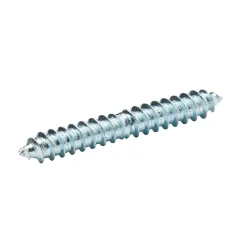 Vis à double filetage (bois/bois) 8x60 zingués mm - 5 pièces