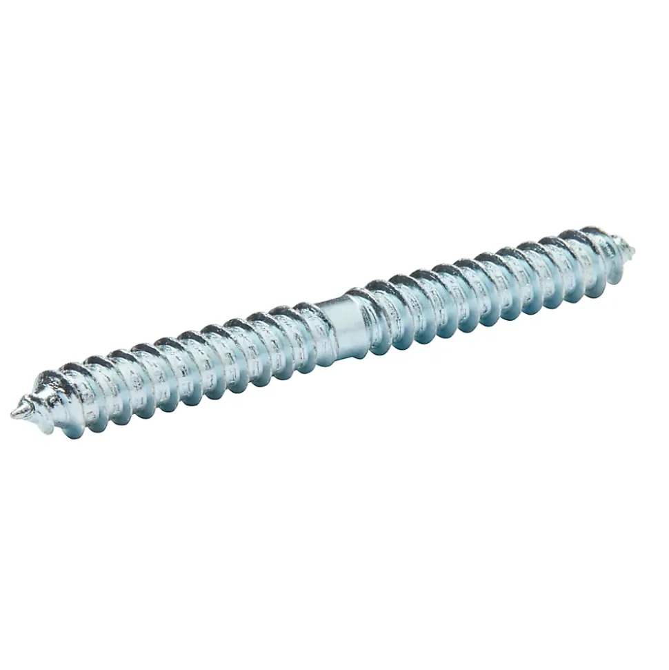 Vis à double filetage (bois/bois) 8x80 zingués mm - 5 pièces