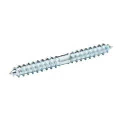 Vis à double filetage (bois/bois) 4x40 zingués mm - 5 pièces