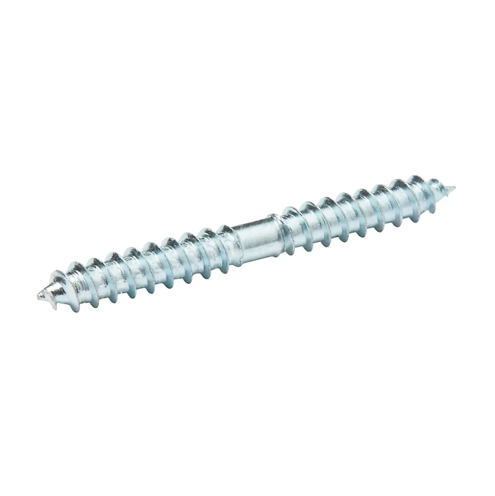 Vis à double filetage (bois/bois) 4x40 zingués mm - 5 pièces