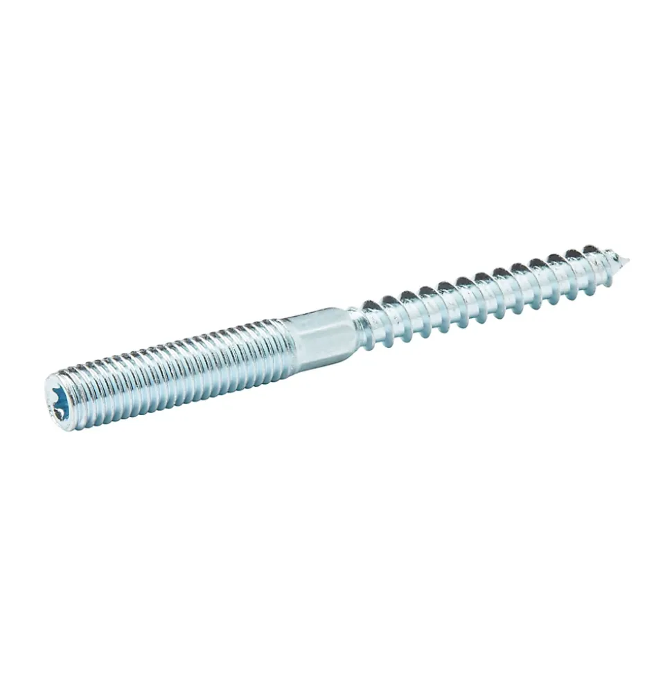 Vis à double filetage (métal/bois) 10x100 zingués mm - 5 pièces