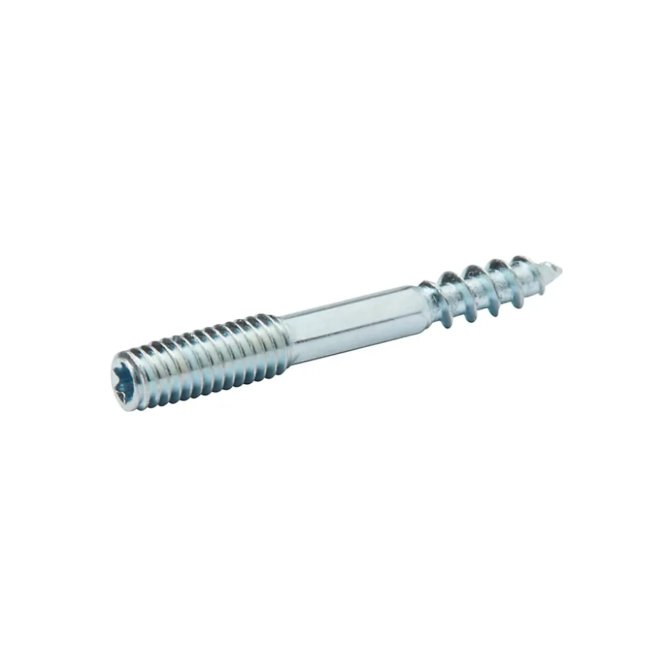 Vis à double filetage (métal/bois) 4x30 zingués mm - 5 pièces