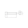 Vis à métaux 6 x 20 mm tête hexagonale zingué (boîte de 200)