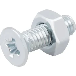 Vis à métaux en acier zingué 3 x 10 mm - 20 pièces