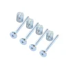 Vis AMEUBLEMENT KIT 4 Boulon (vendu avec Ecrou) Cylindrique M6X80 Acier zingué - 1 pièce