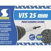 Vis Auto Perceuse 25 mm Semin - Fixation des Plaques de Plâtre sur l'Ossature - Intérieur - Boîte de 1000 Pièces (Lot de 2000)