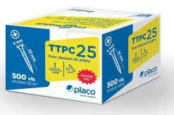 Vis autoperceuse TTPC 25 Placo® vendue par 500 pièces