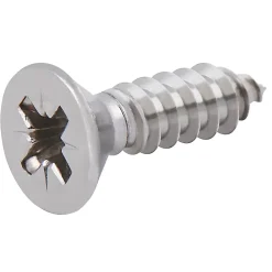 Vis autoperceuses fraisées en acier inoxydable A2, 4,8x19 mm - 25 pièces