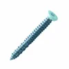 Vis béton pour fixation de châssis tête fraisée empreinte Torx T30 Zingué laqué blanc - 7,5 x 92 mm- Vendu par 100