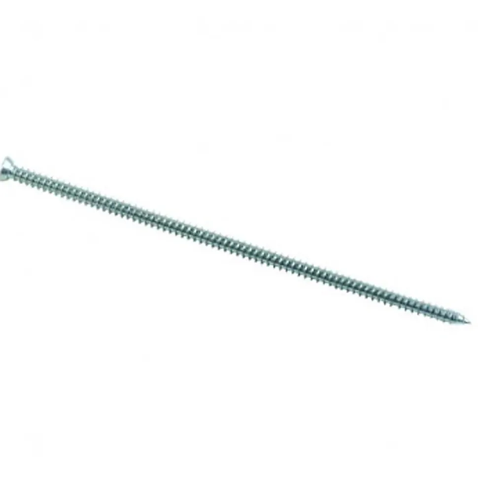 Vis béton pour fixation de châssis tête fraisée Torx T30 Zingué - 7,5 x 72 mm- Vendu par 200